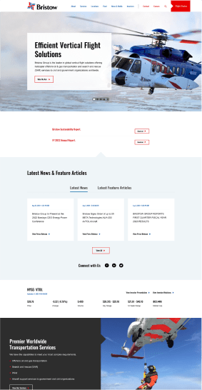 Bristow Group Inc. Corporate Website Overview